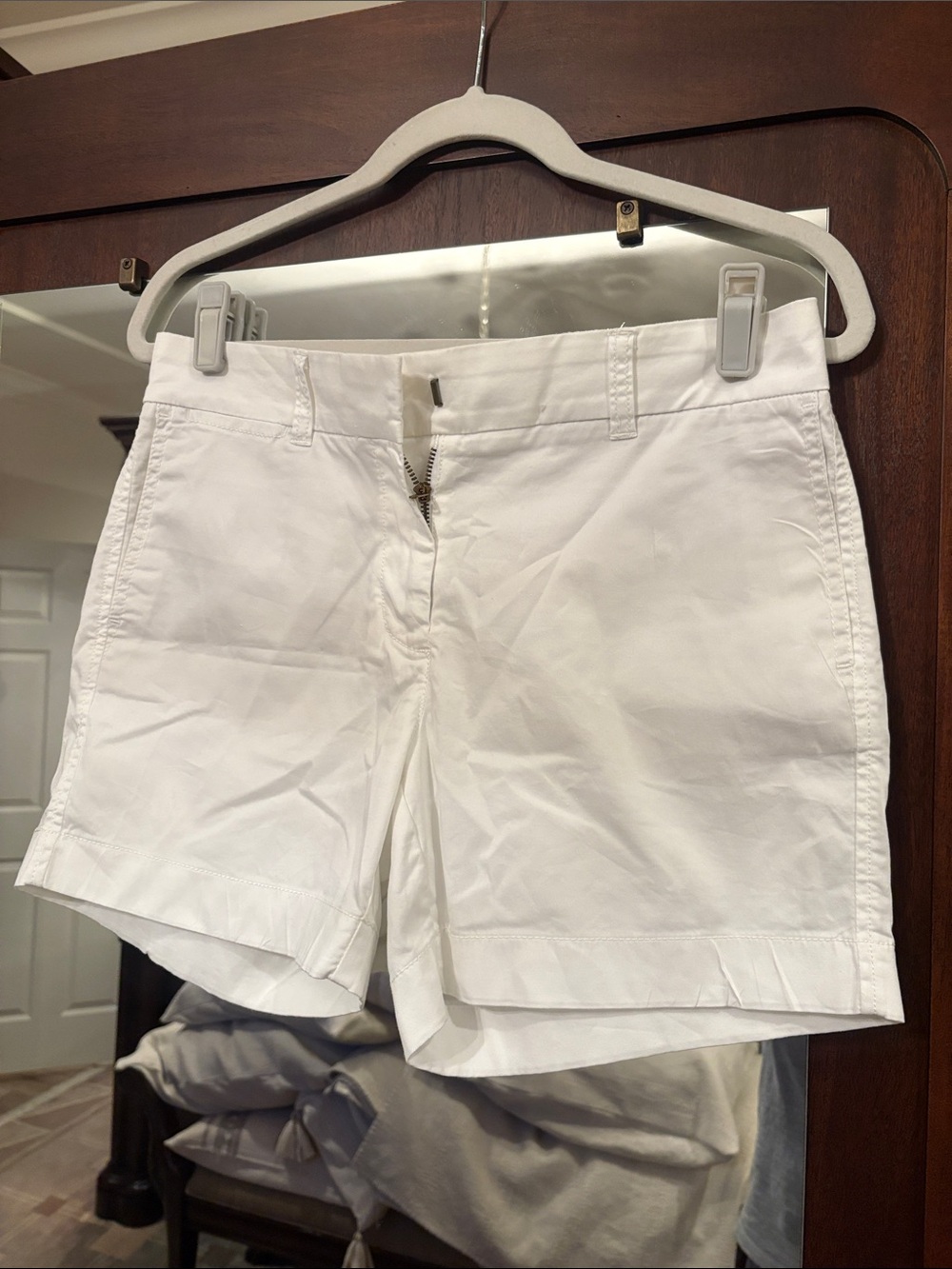 J Crew Classic White Women's Chino Cotton Shorts